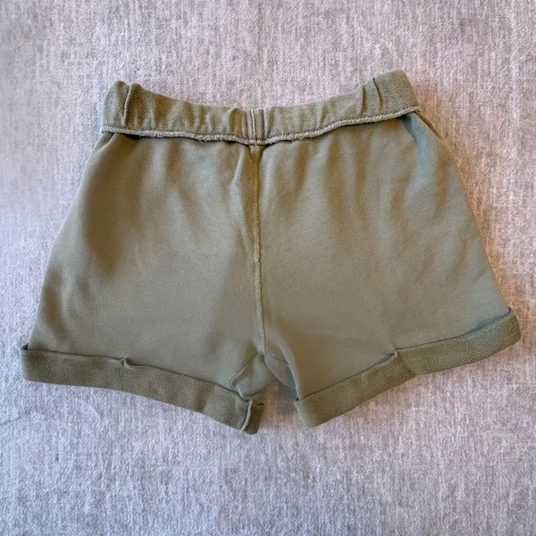 FRAME Pescara Roll‎ Cuff Shorts Womens XS Green Organic Pima Cotton Minimalist - Image 7