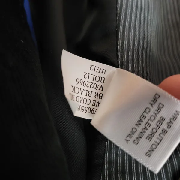 Banana Republic Womens Blazer Jacket Size 42 Black Collared Two Button - Image 4