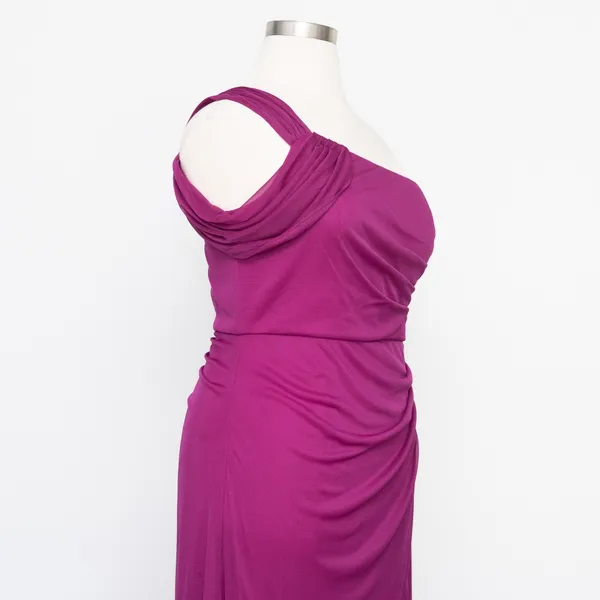 Alex Evenings - One Shoulder Ruched‎ Mesh Gown - Image 12