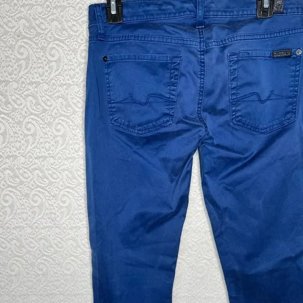 7 For All Mankind Blue Gwenevere Skinny Jeans Size 28 - Image 8