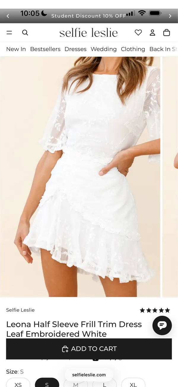 Selfie Leslie White Dress - Image 4