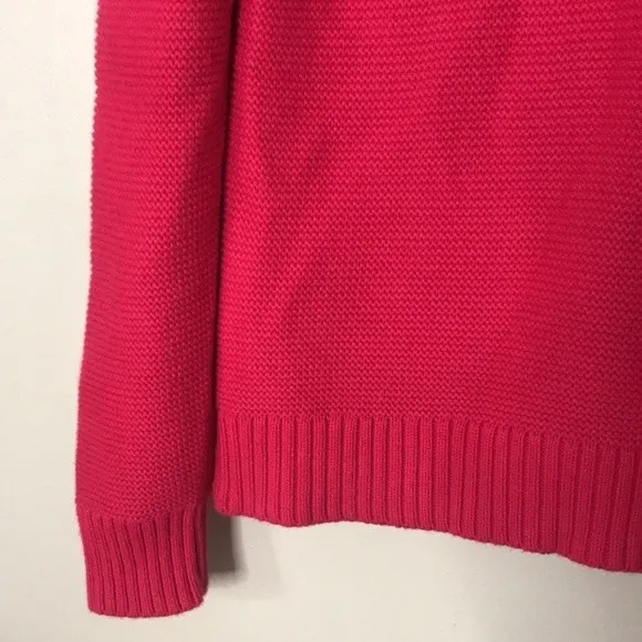 J. Crew Classic mock Turtleneck Sweater Size Medium Cotton merino wool blend - Image 4