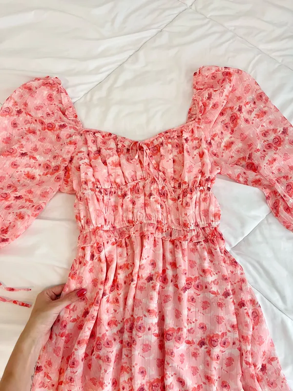 Storia Floral Mini Dress - Image 2