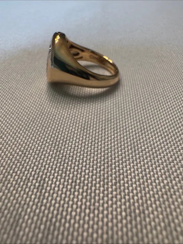 Gold Initial “N” Ring - Image 3