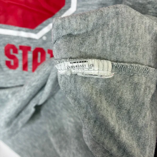 Nike Ohio State The Nike Tee Long Sleeve Heather Gray Scoop Neck Womens Medium - Image 4