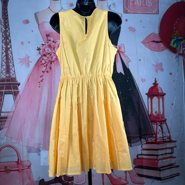 J. Crew Yellow Sleeveless Tiered Sundress 4 - Image 5