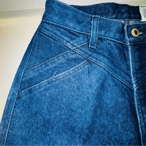 VTG Rockies Bareback Western Jeans Womens 9/10 High Rise V-Yoke Cowboy Denim 27 - Image 16