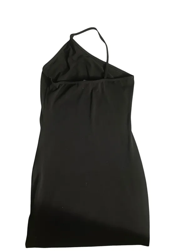 Urban Outfitters Black One Shoulder Mini Dress Size M - Image 4
