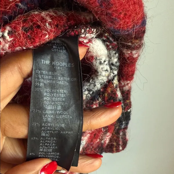 The Kooples Tweed Plaid Shacket - Image 9