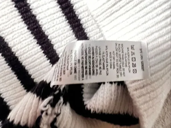 French Connection Stripe Half Zip Sweater Size Medium - Image 11