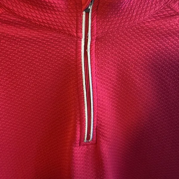 Champion  red/grey 3/4 quarter zip pullover XL - Image 2