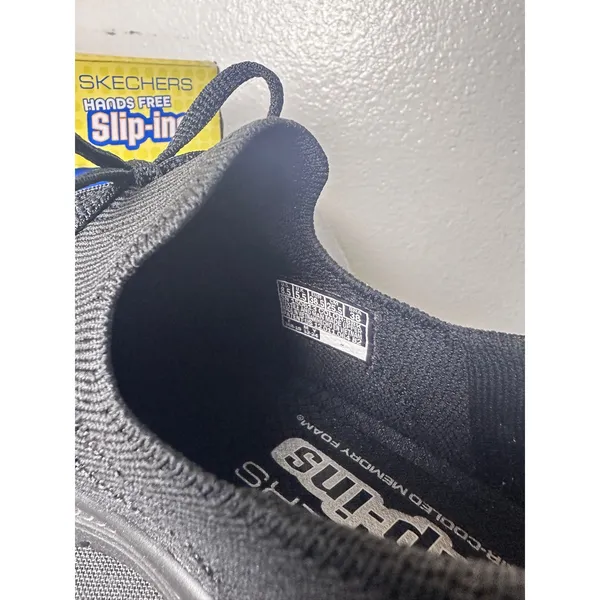 Skechers Hands Free Slip-ins Summits Plus Vibrance Black Vegan Sneakers 150613 - Image 7
