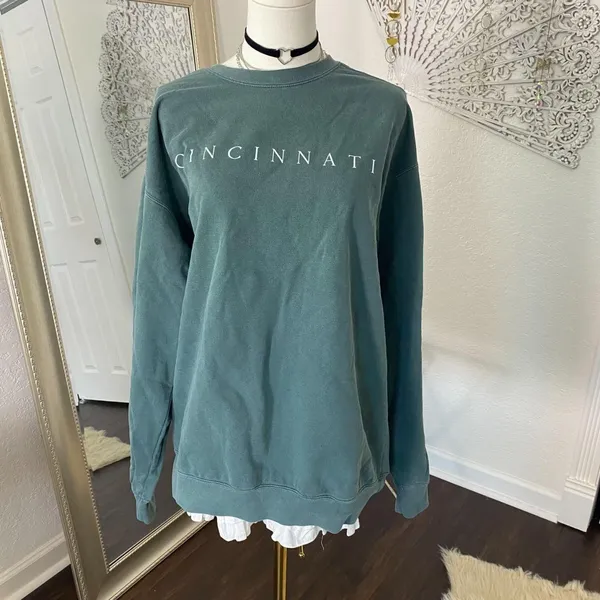 NWT Chunky Green "Cincinnati" Crewneck Cotton Sweater XL - Image 2