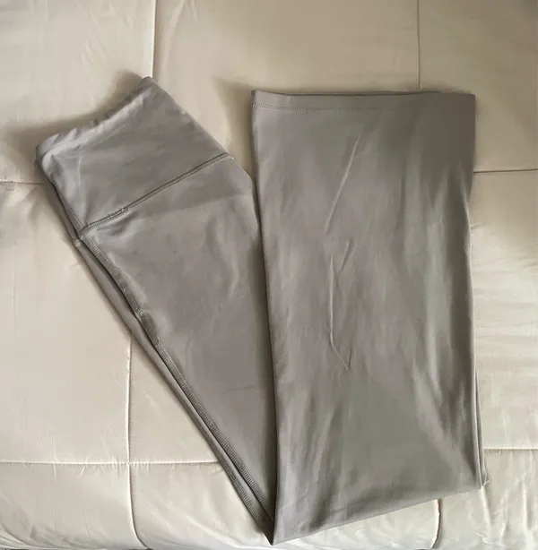 Cream Flared Pants Tan Size M - Image 2
