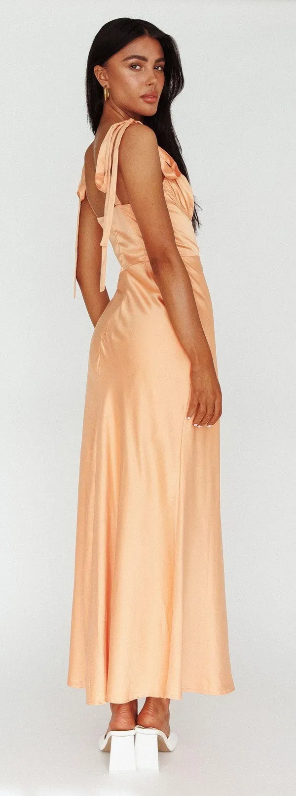 Selfie Leslie Orange Maxi Dress - Image 2