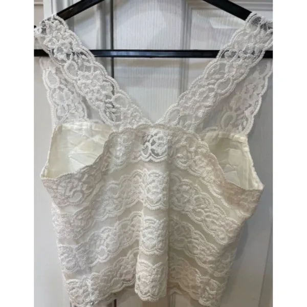 White lace camisole top (size XXS) - Image 3