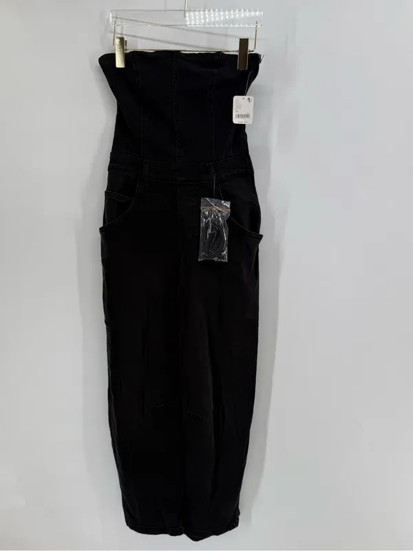Free People black denim jumpsuit size xs NWT - Image 4