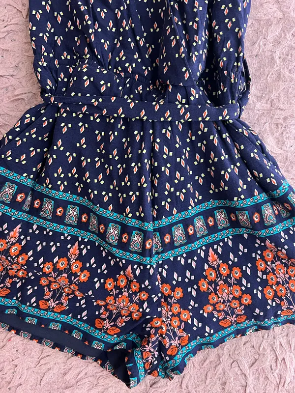 Blue flower romper  - Image 2