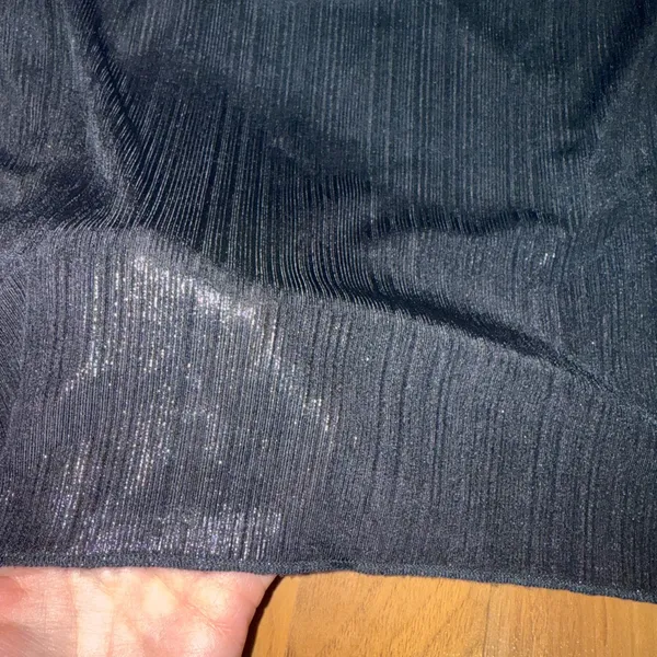 Wildfox women’s black shimmer skirt‎ size large NWT concert, going out - Image 2