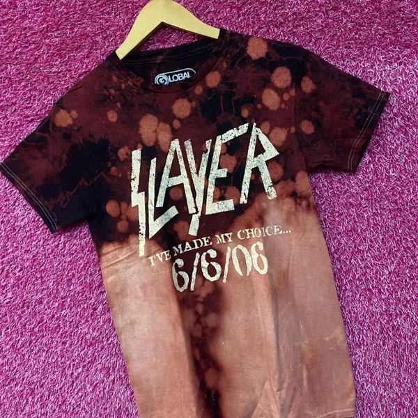 Slayer I’ve Made my Choice 666 Tie Dye Rock Tshirt size Small - Image 3