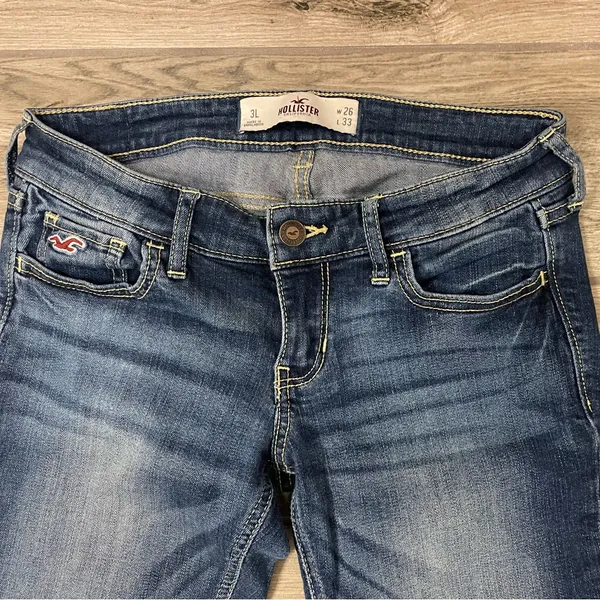 Hollister 3L Blue Jean 3L Sz W26 L 33 - Image 4