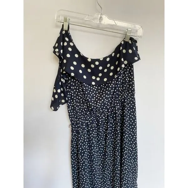 A NEW DAY Women's Polka Dot One Shoulder Midi Dress - L‎ - Image 8