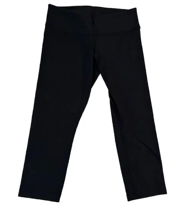 Lululemon Wunder Under Size 8 Black Luon Crop Cropped - Some Pilling, See Photos - Image 5