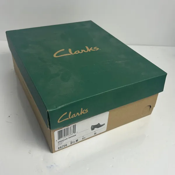 Clarks Artisan Black Leather Double Strap Mary Jane Wedge Pumps 87415 9M - Image 15