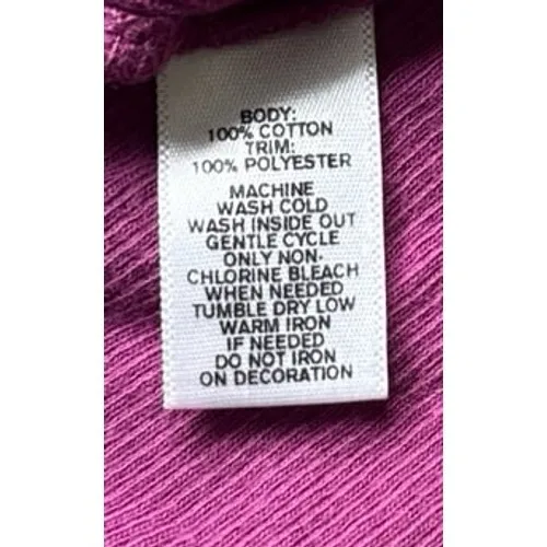 Ann Taylor Loft‎ Women's Purple Sparkly Ruffle Neckline Ribbed Tank Size Medium - Image 5