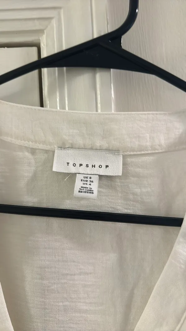Topshop White Blouse - Image 3