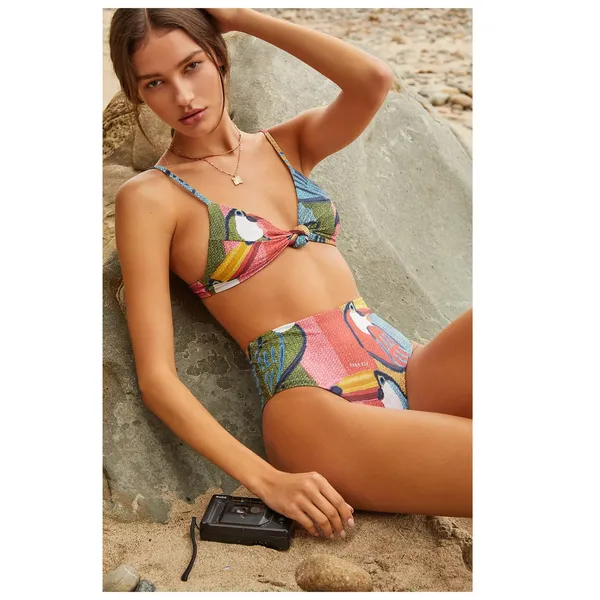 NEW Farm Rio Toucan Bikini Top Size Large - Image 10