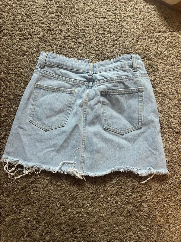 Jean Skirt Shein Distressed - Image 3