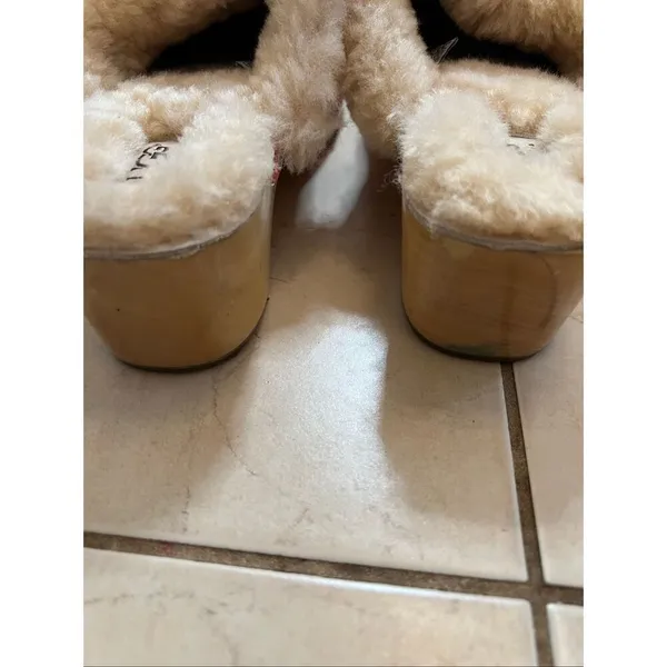 UGG Australia Coral Kalie Suede Sheepskin Lined Clog Slide Size 10 - Image 6