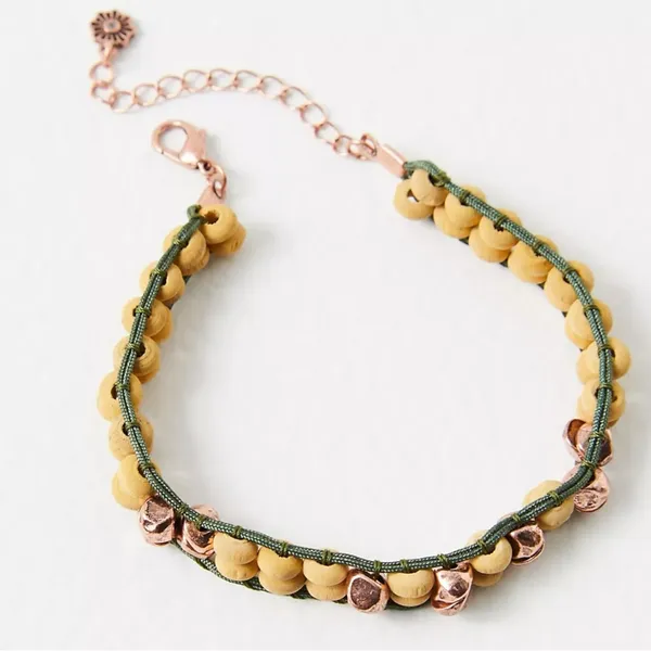 Free People East To West Anklet in Natural Copper Ox NWT Beach Bohemian Summer - Image 2