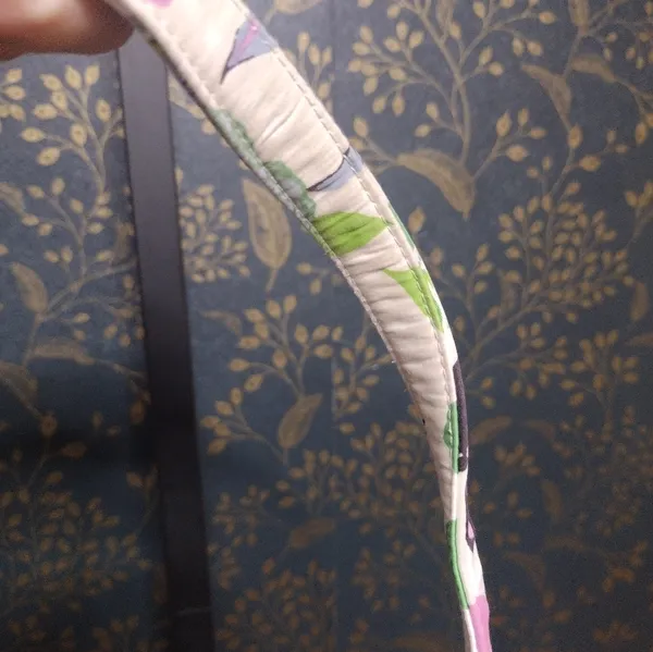 Vera Bradley Quilted Sateen Butterfly Purse Pink Green Blue White Retired - Image 5