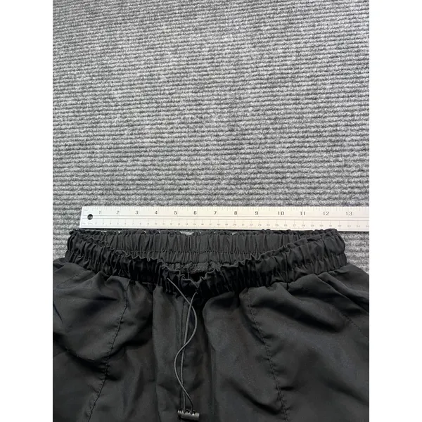 SheIn Black Parachute Cargo Pants Womens Relaxed Fit Elastic Waist Utility Small 24x28 - Image 4