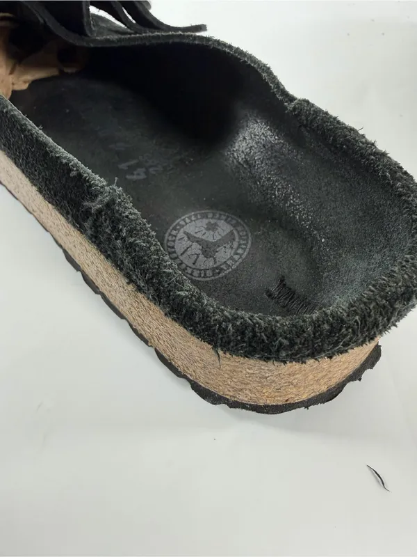 Birkenstock Buckley Black Suede Clogs Mule Shoes EU 41 Narrow - Image 10