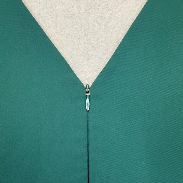 Amanda Uprichard‎ Emerald Green Ruffle V-Neck Mini Dress Size S Sleeveless Party - Image 7