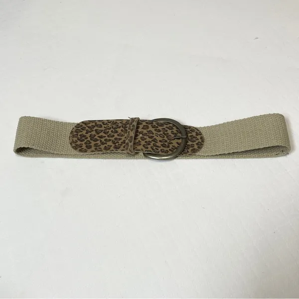 Leopard‎ Print Belt with Tan Strap - Image 2