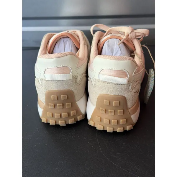 Reebok Womens Drive Classic Leather Sneakers Shoes Pink Tan‎ Natural Size 11M U - Image 3