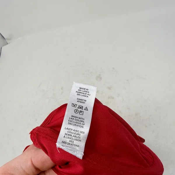 Quince Italian Demi Bikini Top Cherry Red NEW Womens Medium‎ - Image 7