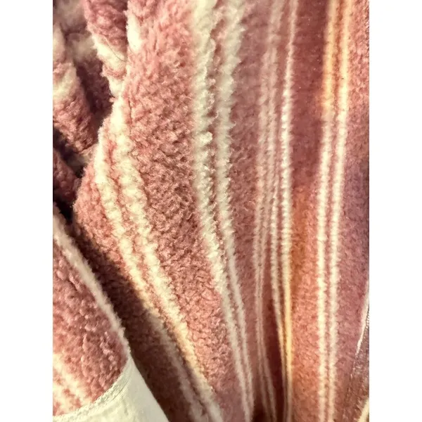 LL Bean Maroon Striped Cowl Neck Soft Cozy‎ Sweater SzXL - Image 10