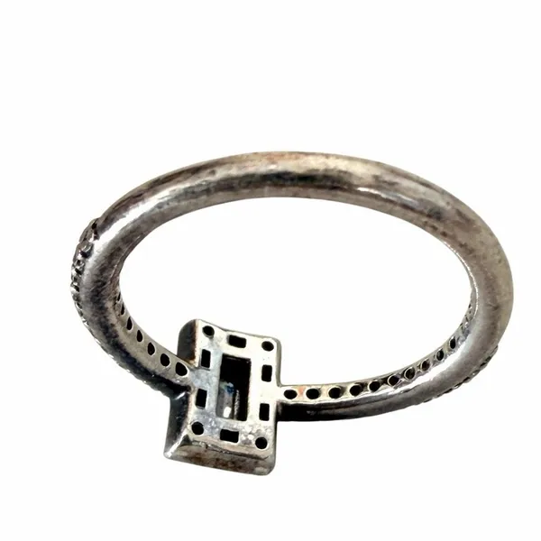 Pandora Sparkling Square Halo CZ Sterling Silver Ring - Image 8