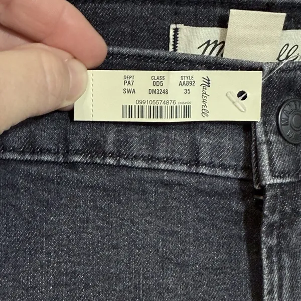NEW Madewell The Perfect Vintage Crop Jean Summer Wash High Rise Jeans Womens 35 - Image 4