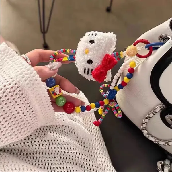Sanrio Hello Kitty Colorful Beaded Bag Charm Bag Chain Accessory - Image 4
