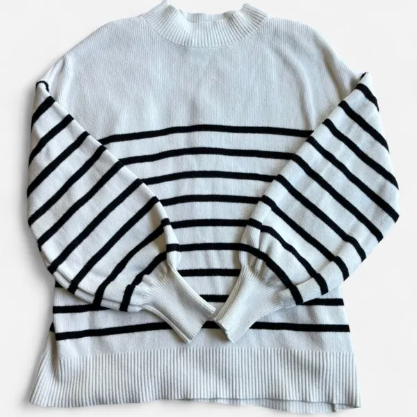 Zesica Women's Striped Knit Sweater - Image 4
