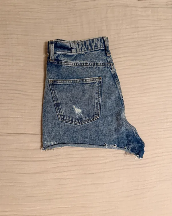 Ripped Distressed Jean Shorts Wild Fable 10 High Rise Cut-Off - Image 2