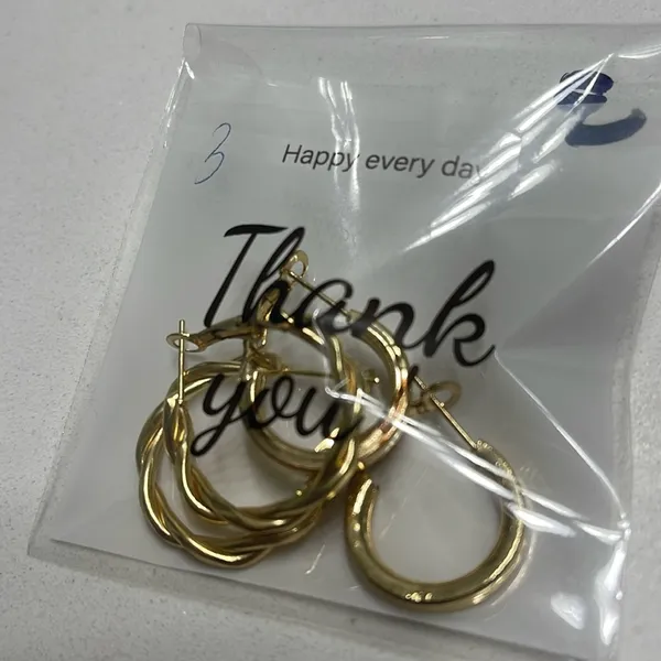 Bohemian Gold & Pearl Earring Set 💛 Lot 3 - Image 5