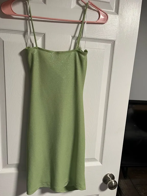 Windsor Mini Dress Green Sparkly Women’s Small - Image 2
