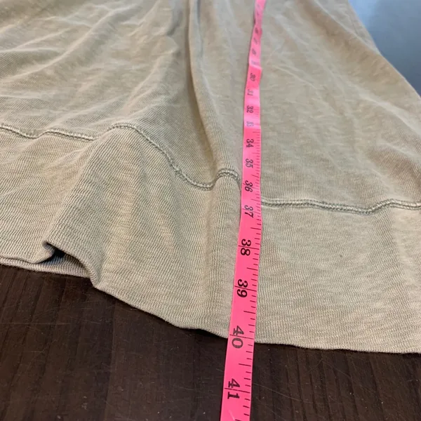 The Territory Ahead Sage Green Cotton Button Front Midi‎ Dress Women's Size S - Image 11